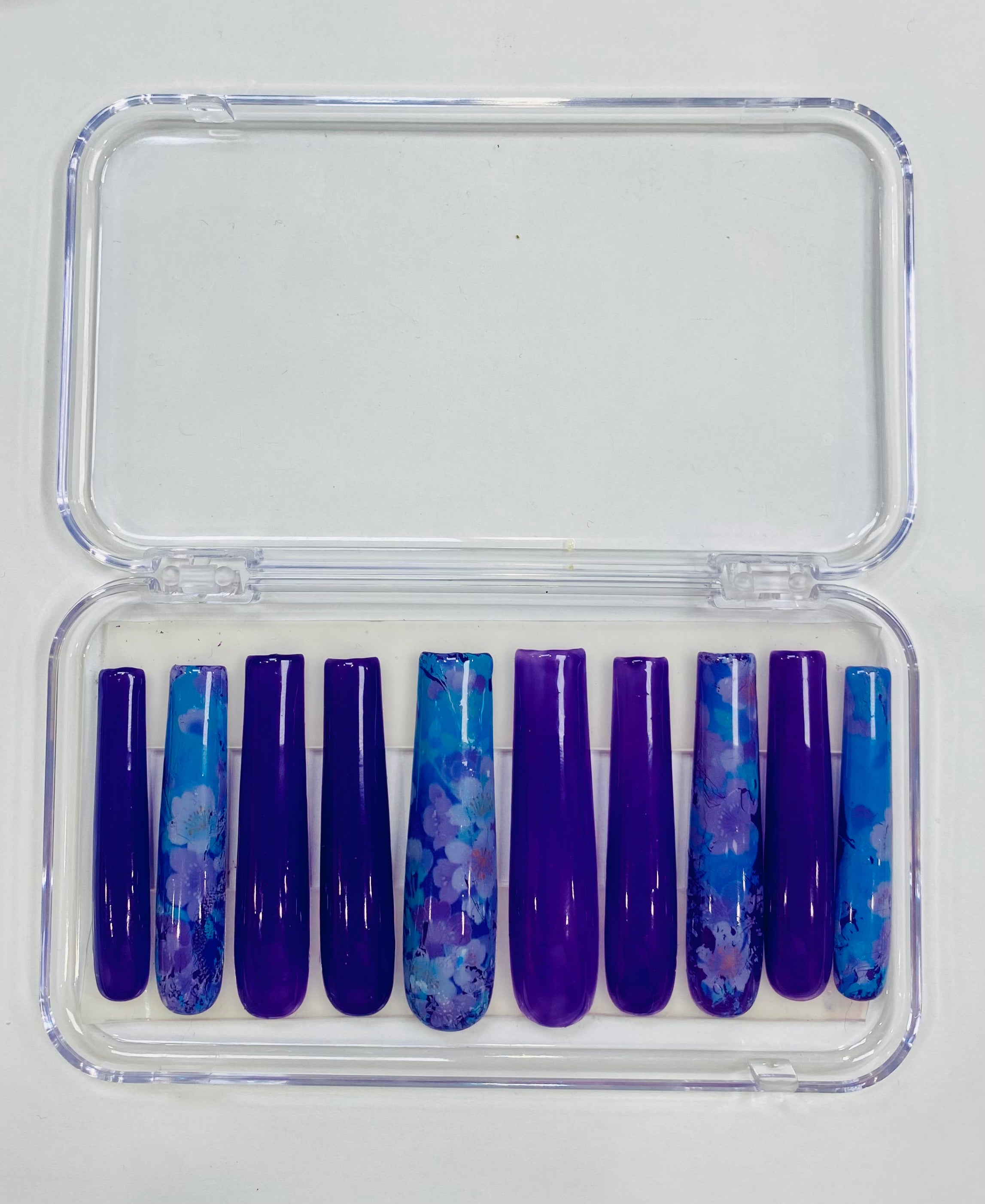 Blossom Blue Press-On Nails