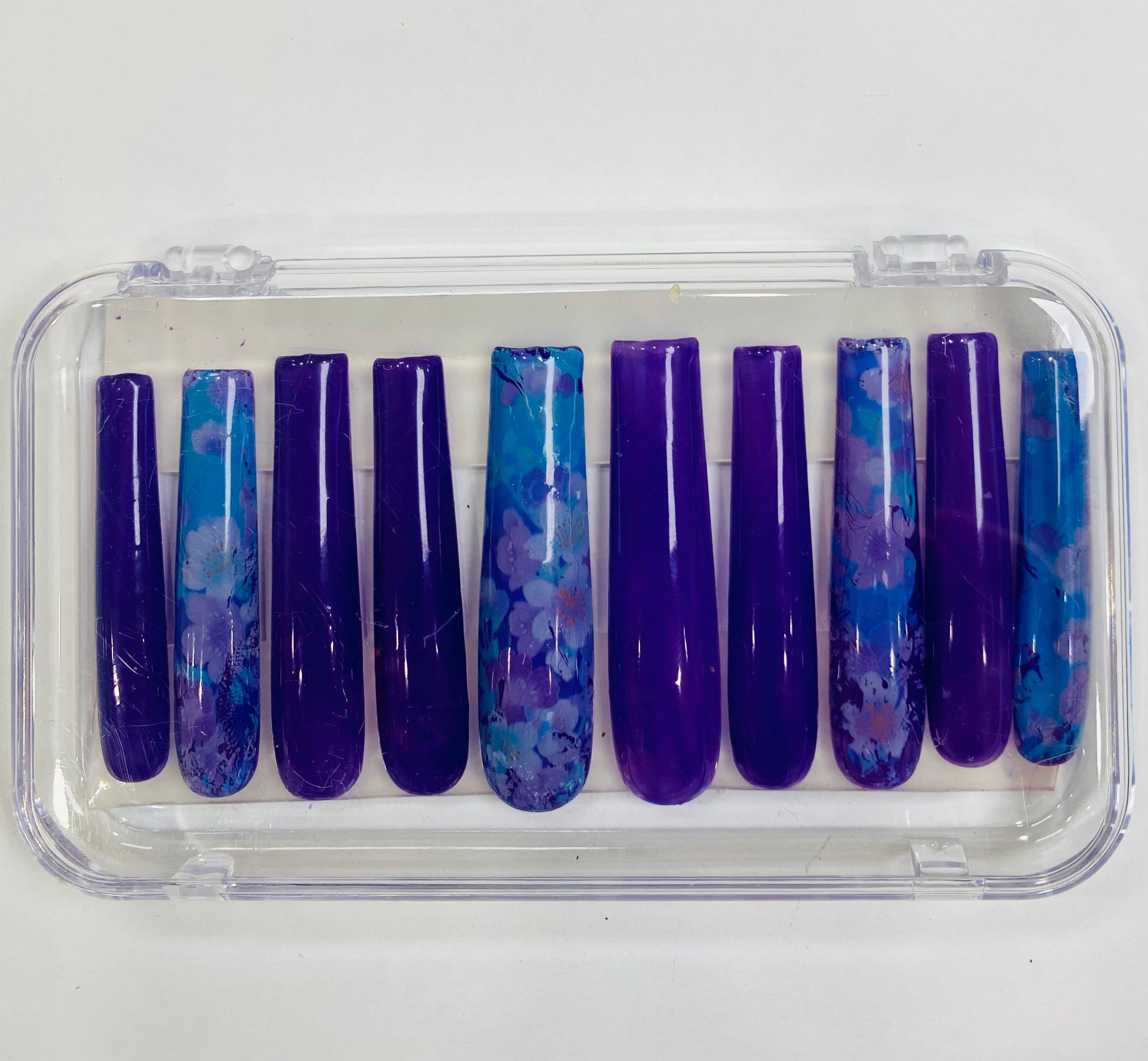 Blossom Blue Press-On Nails