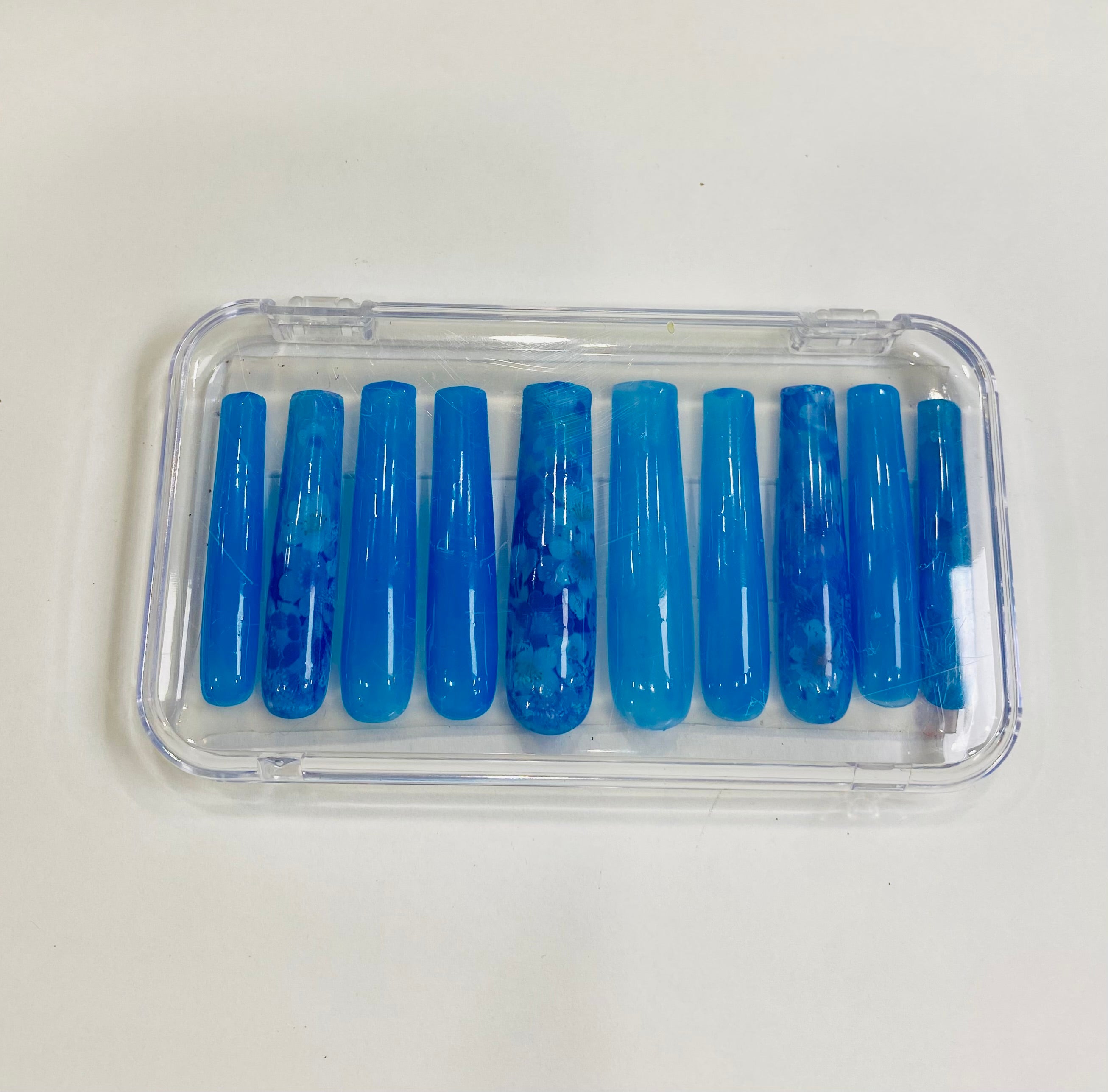 Blossom Blue Press-On Nails