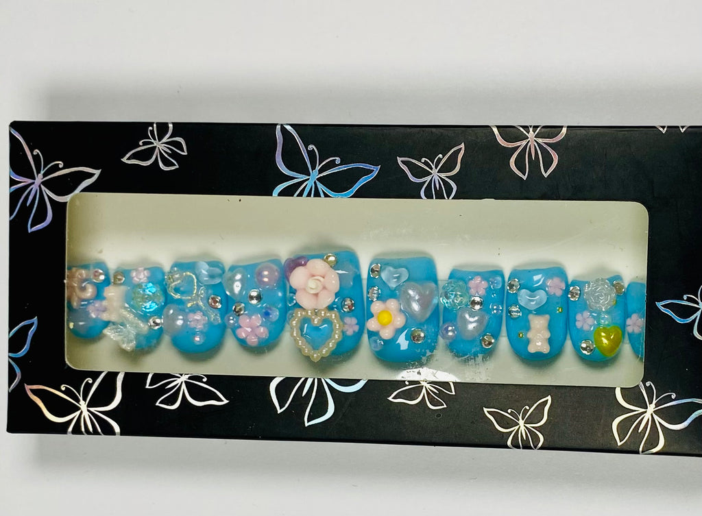 Sky Garden Press-On Nails