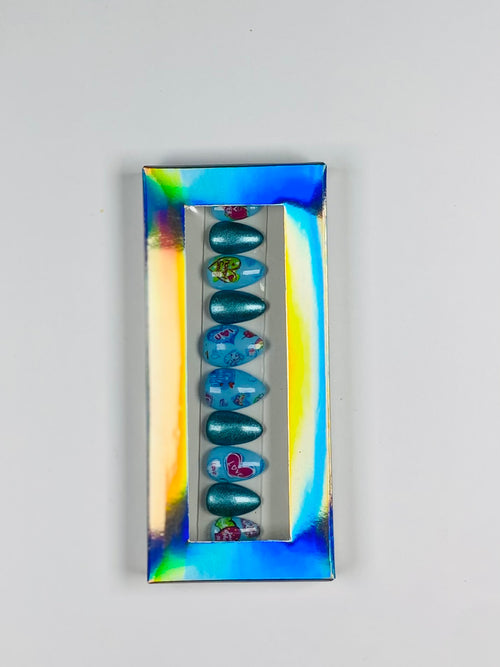 Blue Love Vibe Press-On Nails