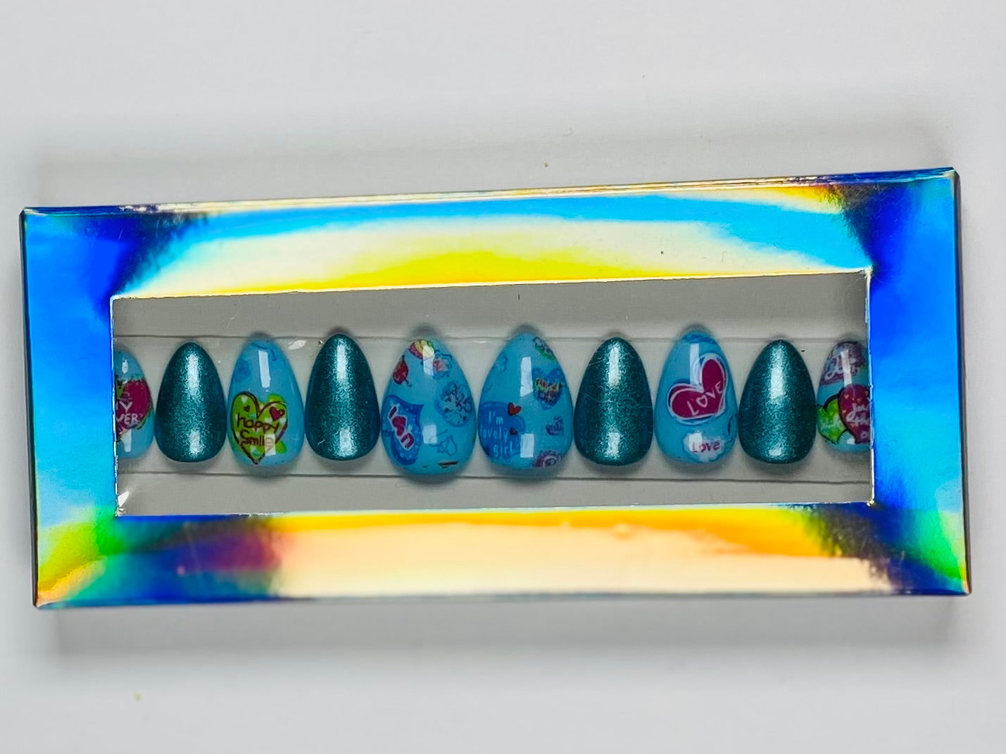 Blue Love Vibe Press-On Nails