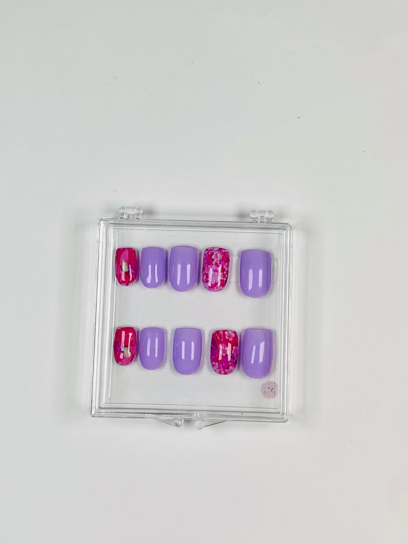 Purple Garden Press-On Nails
