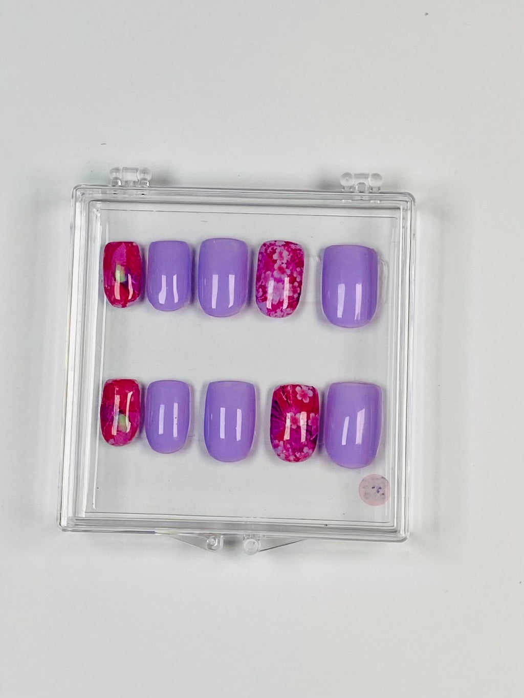 Purple Garden Press-On Nails