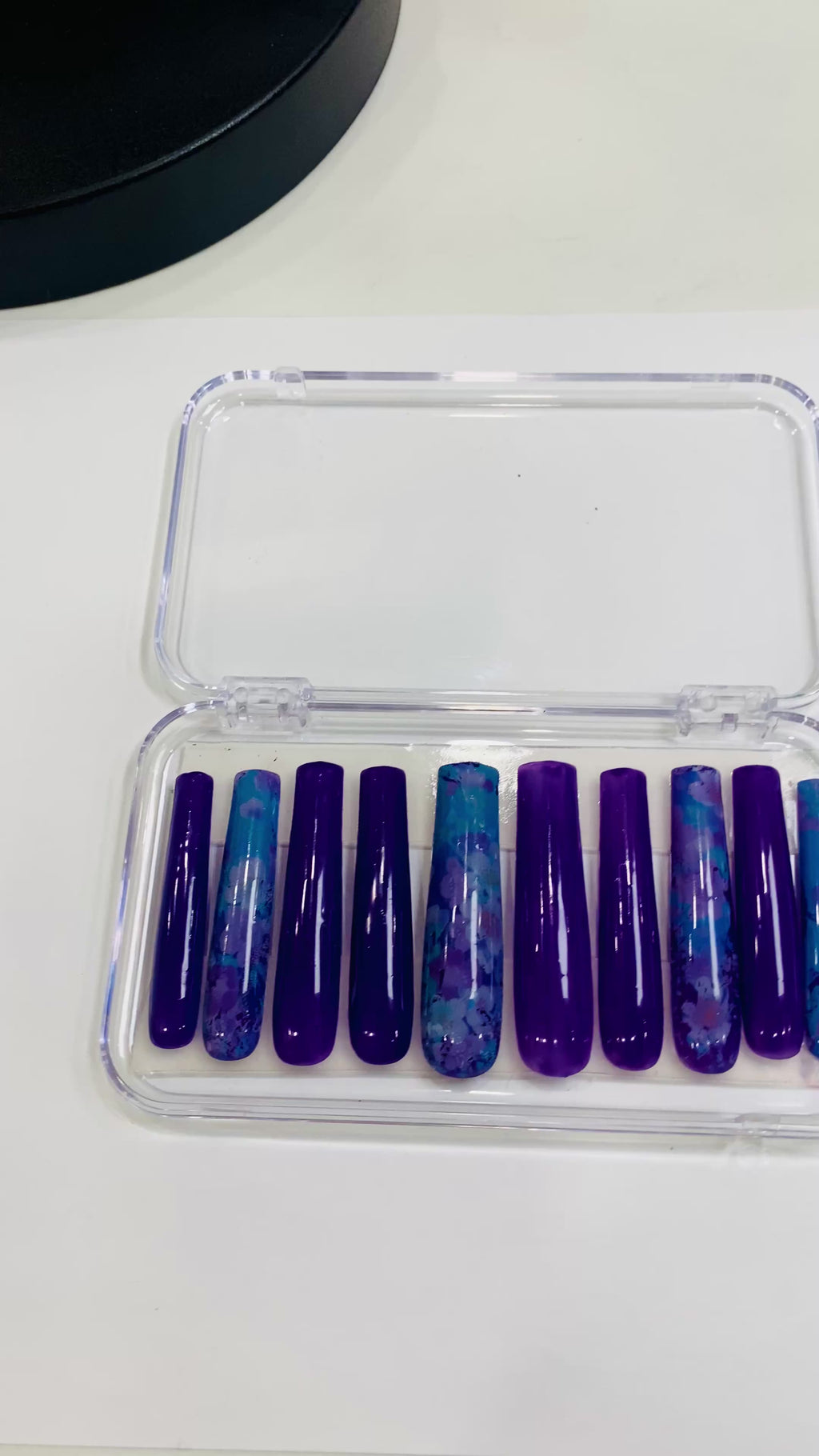 Blossom Blue Press-On Nails