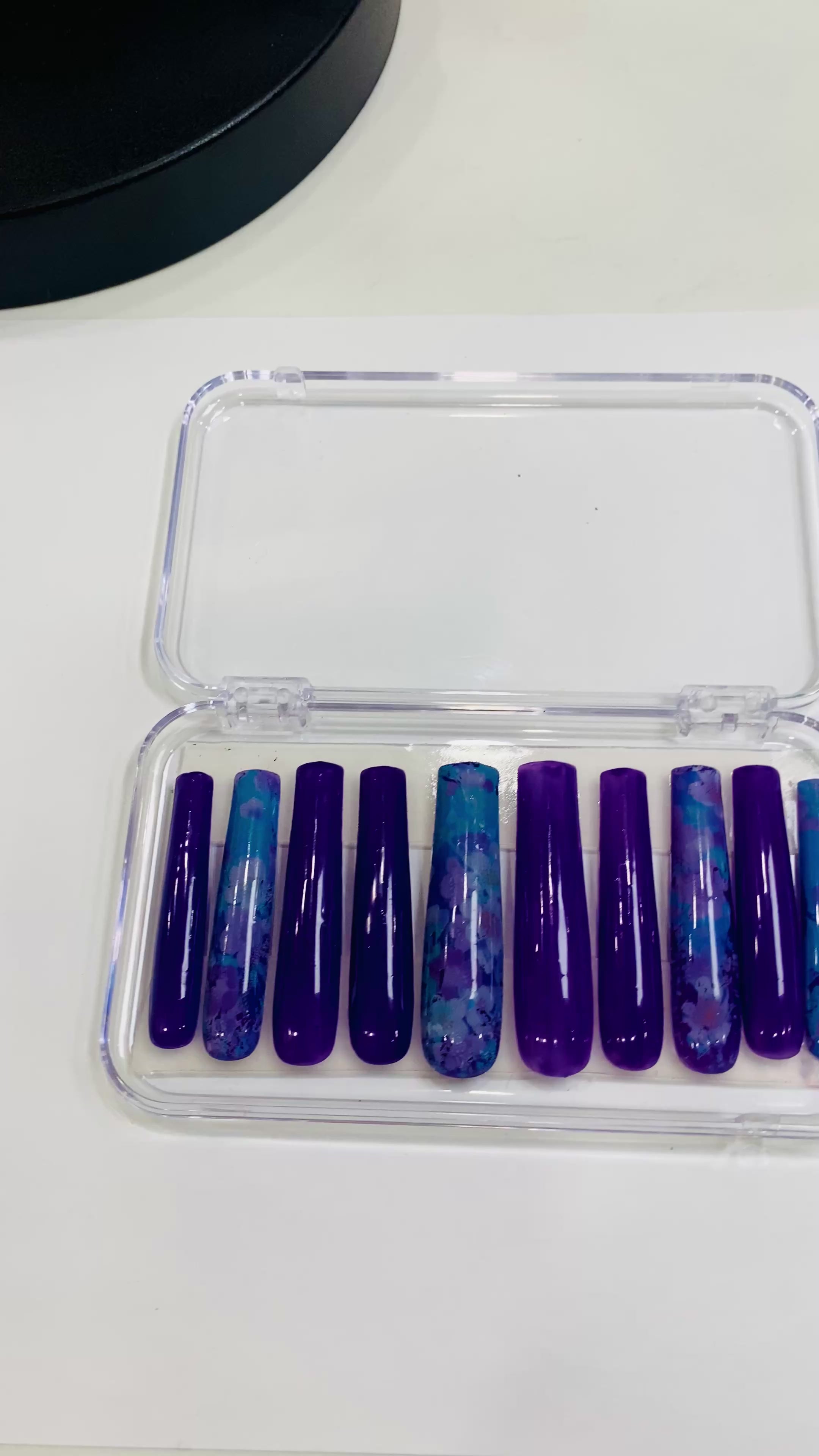Blossom Blue Press-On Nails